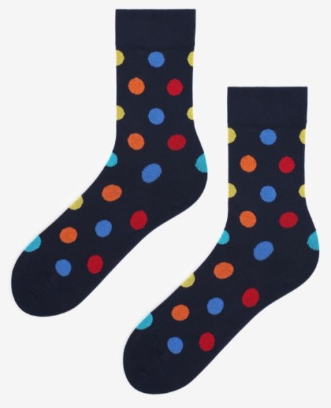 SKARPETY MARILYN MEN COLOR DOTS D BLUE