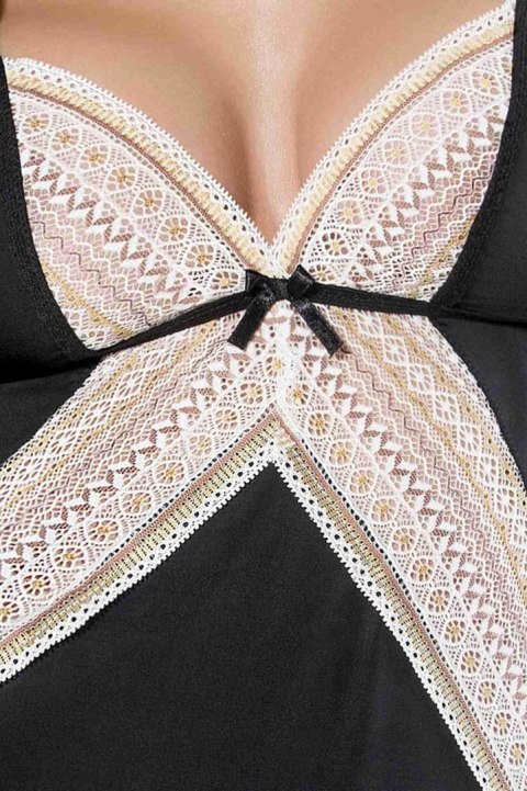 CONNIE CHEMISE black - Casmir