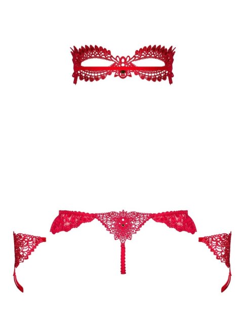 Hetea komplet 3-częściowy czerwony