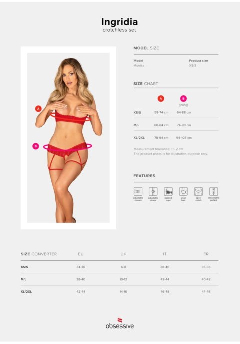 Ingridia komplet 2-częściowy otwarty