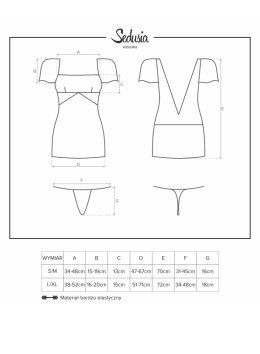 KOMPLET OBSESSIVE SEDUSIA KOSZULKA I STRINGI