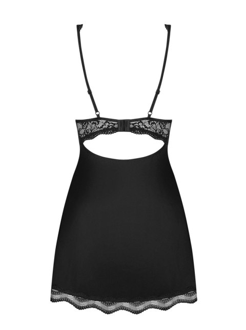 Luvae babydoll i stringi Czarny