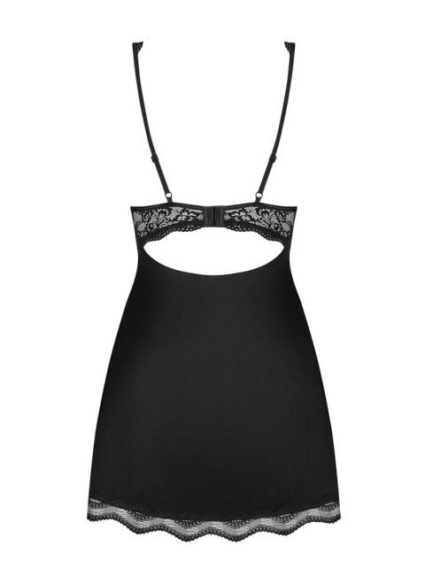 Luvae babydoll i stringi czarne