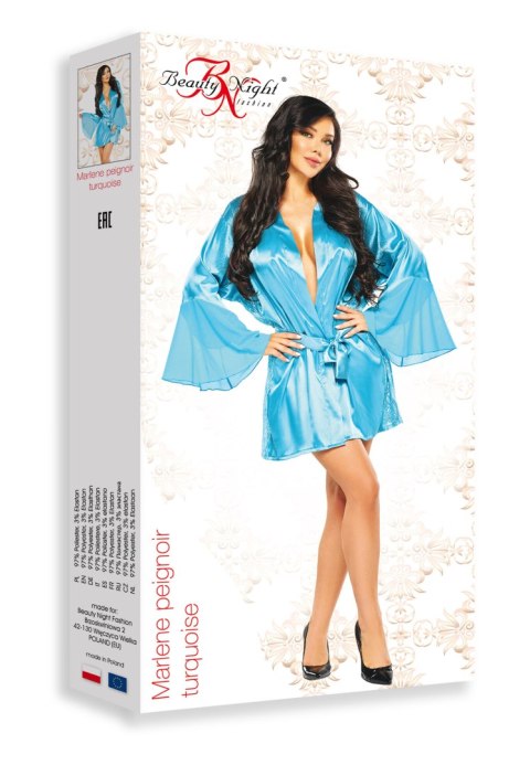 Marlene peignoir turquoise