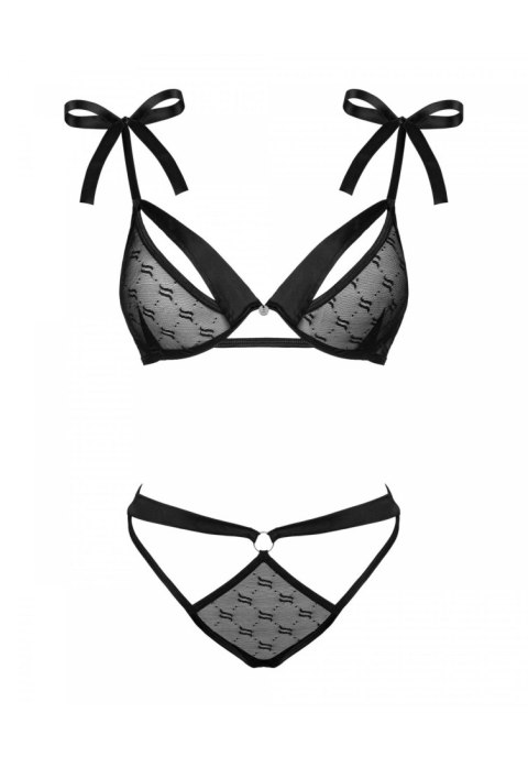 Obsessivia komplet 2-częściowy czarny