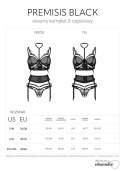 Premisis Black otwarty komplet 3-częściowy