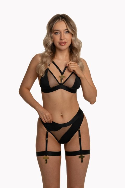 SEILA set black (bra+string)
