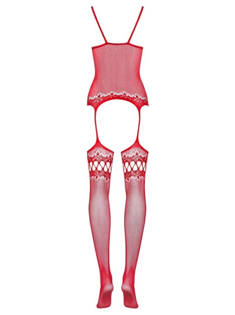 Bodystocking F214 czerwony