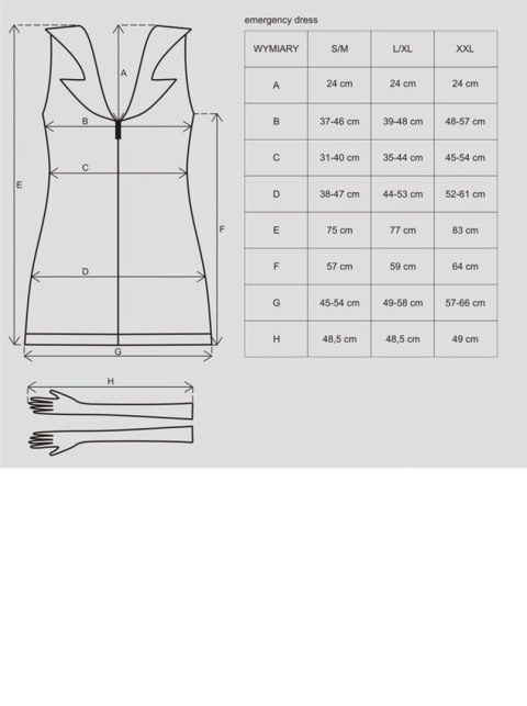 Emergency dress kostium + stetoskop