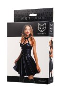 Glossy Marisa,dress,wetlook,black,L