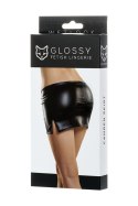 Glossy Shiny Wetlook skirt CAMREN - black