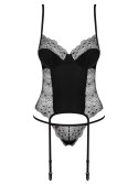 Sharlotte gorset i stringi czarny
