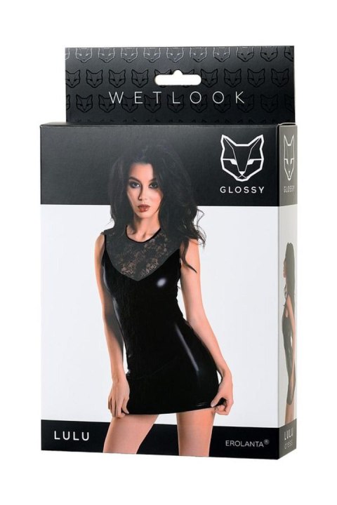 Wetlook black dress LULU - black