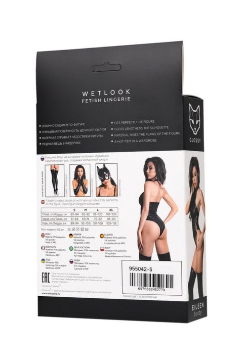 Wetlook body Eileen - black