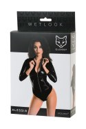 Wetlook body dress ALESSIA - black