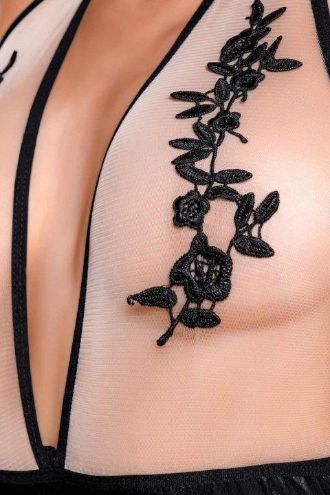 Wetlook body dress KIARA - black