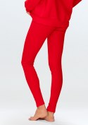 Legginsy Bayo CZERWONY BAWEŁNA PRĄŻKI