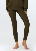 Legginsy Bayo KHAKI BAWEŁNA PRĄŻKI