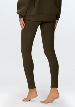 Legginsy Bayo KHAKI BAWEŁNA PRĄŻKI