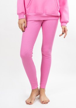 Legginsy Bayo RÓŻ BAWEŁNA PRĄŻKI