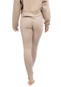 Legginsy DK-K-B13 CAPPUCCINO BAWEŁNA PRĄŻKI