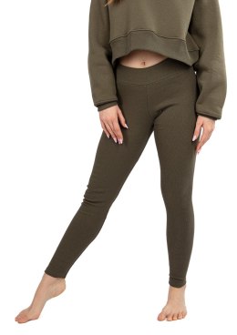 Legginsy DK-K-B13 KHAKI BAWEŁNA PRĄŻKI