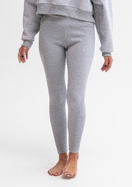 Legginsy DK-K-B13 SZARY BAWEŁNA PRĄŻKI