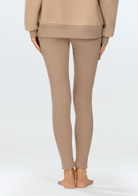 Legginsy Halima CAPPUCCINO BAWEŁNA PRĄŻKI