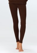 Legginsy Halima CZEKOLADA BAWEŁNA PRĄŻKI