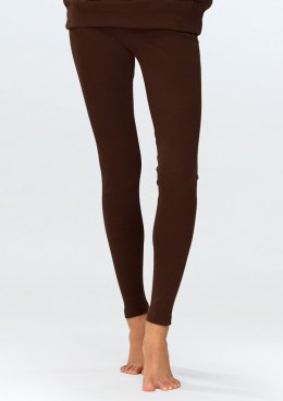 Legginsy Oseye CZEKOLADA BAWEŁNA PRĄŻKI
