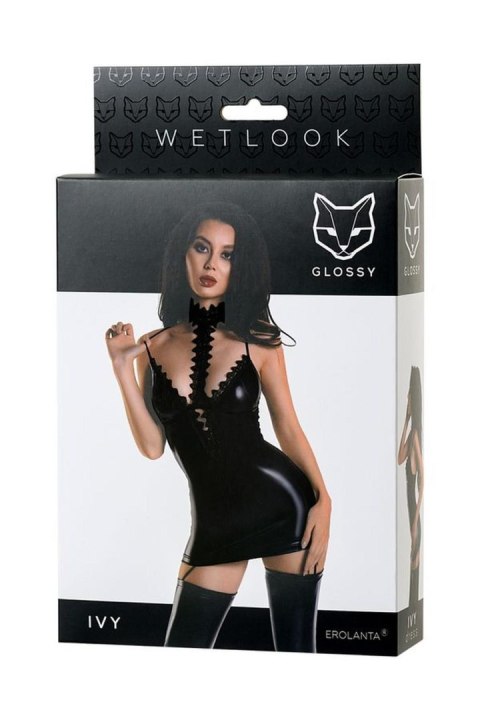Wetlook dress IVY - black