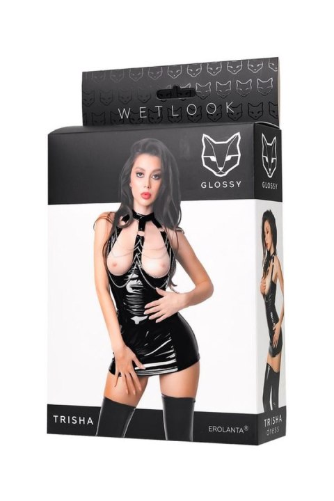 Wetlook dress Trisha - black