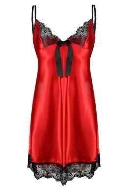 HALKA ELAINE SATYNA CZERWONY