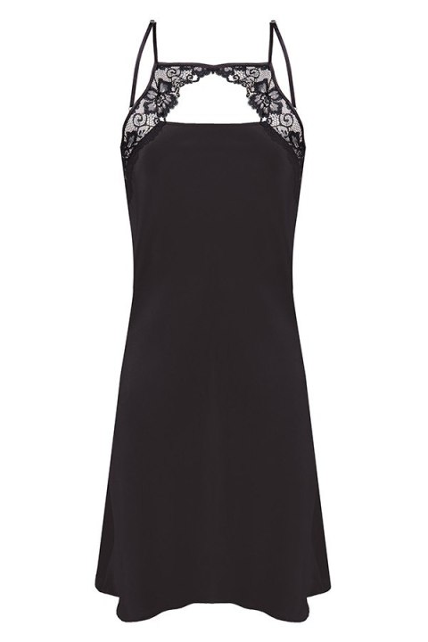 HALKA FABIOLA SATYNA CZARNY