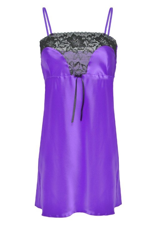 HALKA FLORES SATYNA FIOLET