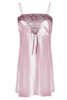 HALKA FLORES SATYNA RÓŻ