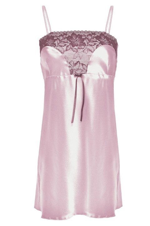 HALKA FLORES SATYNA RÓŻ