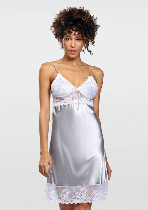 HALKA HARPER SATYNA SREBRNY