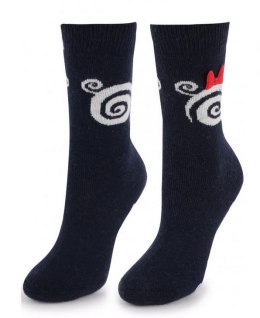 SKARPETY MARILYN ANGORA TERRY R36 NAVY BLUE