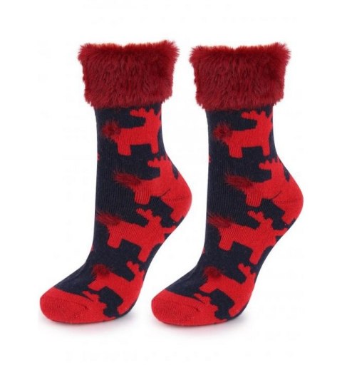 SKARPETY MARILYN ANGORA TERRY R38 NAVY BLUE