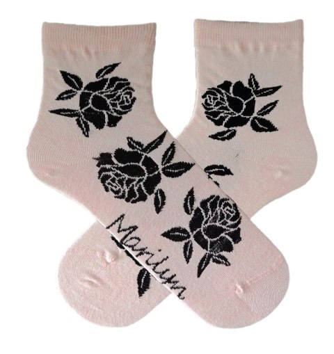 SKARPETY MARILYN DAMSKIE ROSES L PINK