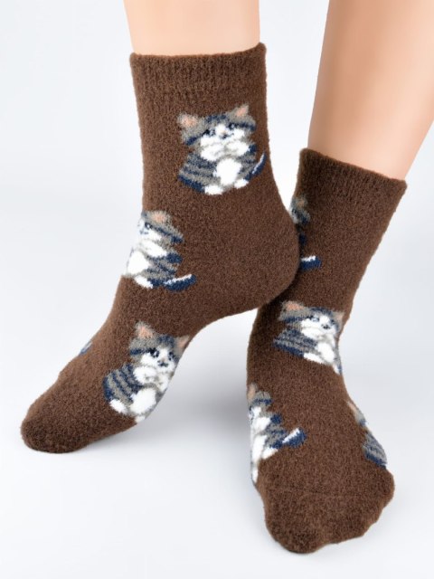 SKARPETY NOVITI SP015-W KOT