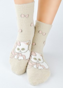 SKARPETY NOVITI SP019-W PUCHATE KOT