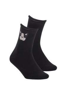 SKARPETY WOLA DAMSKIE Z APLIKACJĄ W005