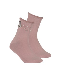 SKARPETY WOLA DAMSKIE Z APLIKACJĄ W007