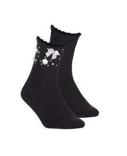 SKARPETY WOLA DAMSKIE Z APLIKACJĄ W010