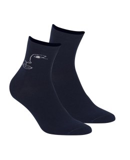 SKARPETY WOLA WZOROWANE DAMSKIE LUREX W993