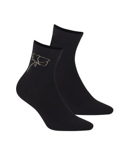 SKARPETY WOLA WZOROWANE DAMSKIE LUREX W997