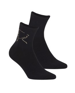 SKARPETY WOLA WZOROWANE DAMSKIE LUREX W998