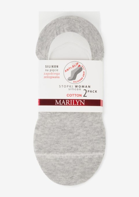 STOPKI MARILYN DAMSKIE WOMAN SILICON MEL/GREY 2PAC